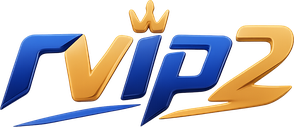 Logo rvip2 berwarna hijau neon